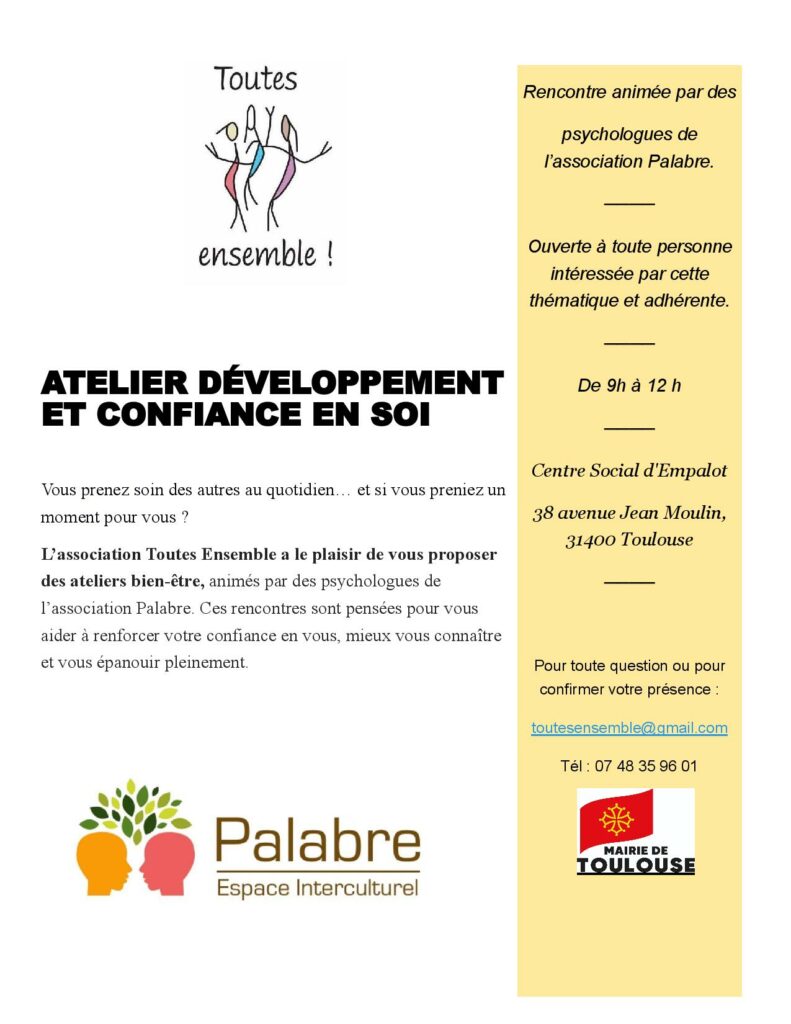 atelier développement et confiance en soi Toulouse